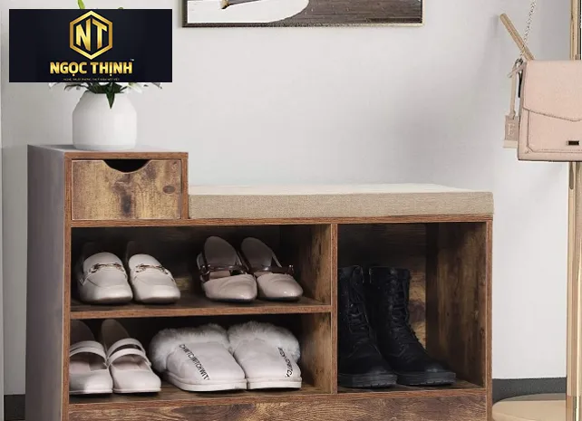 TỦ ĐỰNG GIÀY DÉP CÓ GHẾ NGỒI TIỆN DỤNG